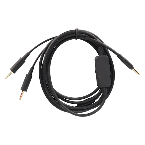 Udskiftningshovedtelefonkabel 3,5 mm lydkabel med lydstyrkekontrol kompatibel med MMX300 MMX300 2. generations headset