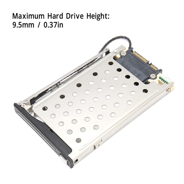 2,5-tums SSD HDD intern SATA-fack stöder SATA I II III 6 Gbps Hot Swap HDD Caddy-fack bur med säkert lås LED-indikator