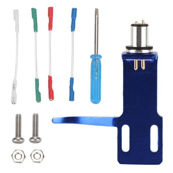 Skivspelare Phonograph Headshell Högkvalitativ Phono-pickup Headshell Skivspelare Kit Blå