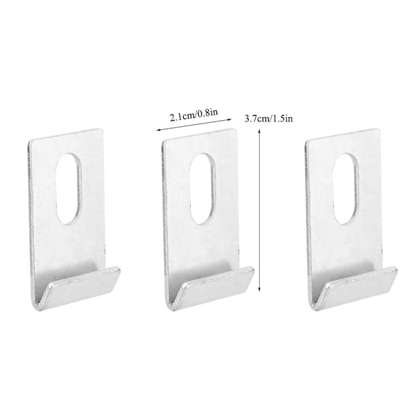 10 st växthusbasclips silver metallfästen fästkit verktyg