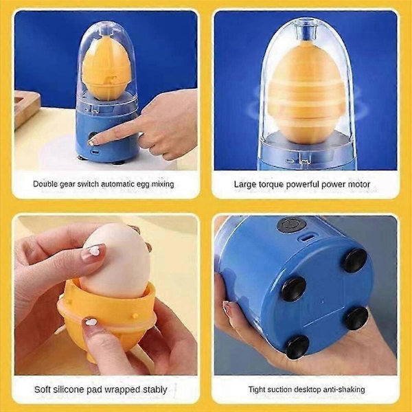 Eggvisp som rører gylne egg, automatisk eggvisp