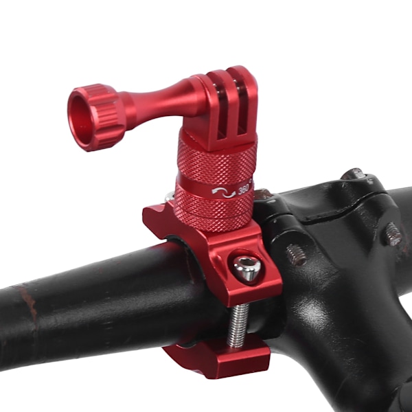 För GoPro Action Camera Aluminiumlegering Cykelfäste Fast Stöd 360 Graders Cykelklämma
