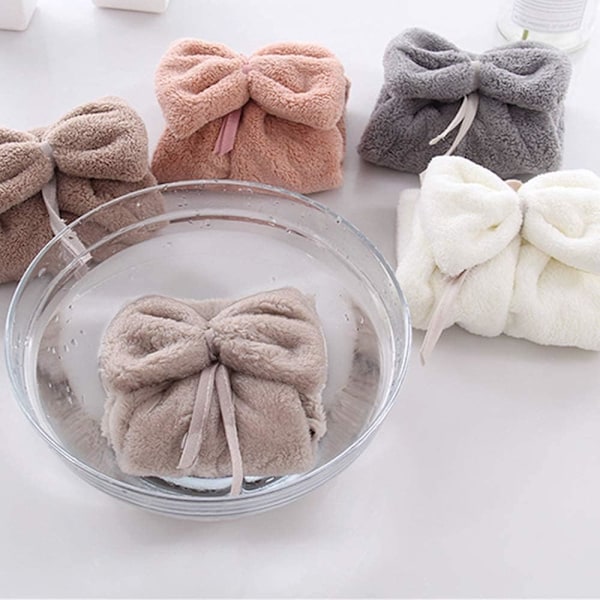 Absorberande korallfleecehanddukar med stark vattenabsorption, absorberar snabbt vatten mikrofiber korallvelour, supermjuka söta handdukar, utan blekning
