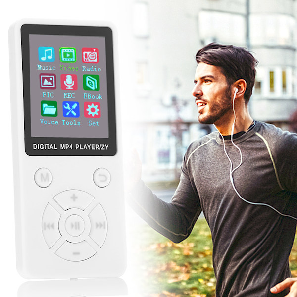 Mini LCD-skærm MP4-afspiller understøtter 32G TF-kort Ultra tynd Mp4-afspiller med FM E-bog