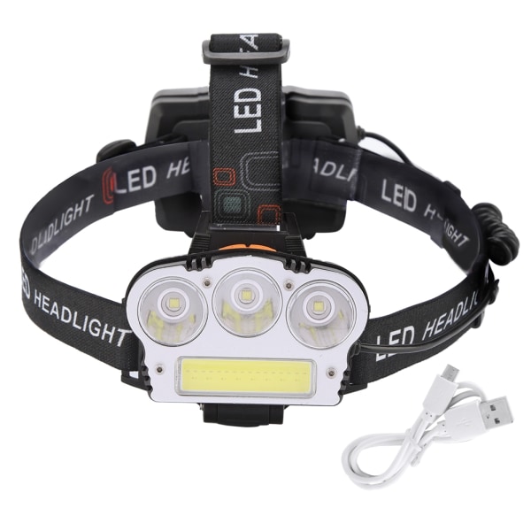 Outdoor Night COB T6 LED-strålkastare Handfree Searchlight Adjusta