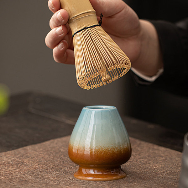 Te-borste HattKreativ Keramisk Te-borste Placering Te-verktygTe-tillbehörJapanska Matcha Te-verktyg Style 4