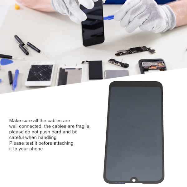Näytön vaihto - Ammattimainen LCD-näytön vaihto, yhteensopiva Huawei Y5 2019 -matkapuhelimen kanssa