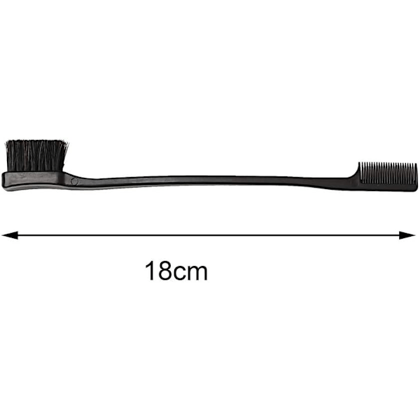 Borsthårborste och Edge Control-kam, Set för kvinnors stilfulla grooming - Hållbar och mångsidig