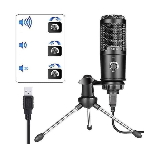 GETIT Mikrofonit USB-mikrofoni metallinen kondensaattoritallennusmikrofoni