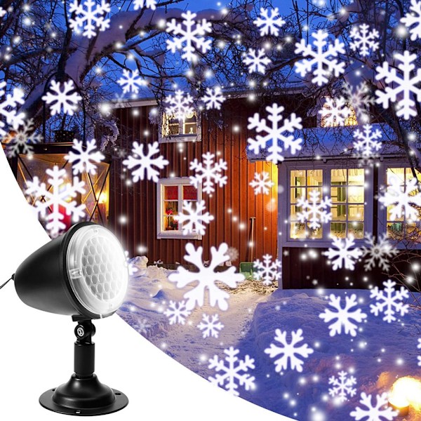 Fairy Snöfall Effekt LED-ljusprojektor, Unik Design Landskap Dekorativ Belysning för Inomhus & Utomhus Mångsidiga Tillfällen