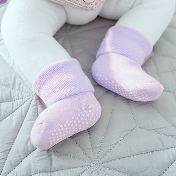 Strömgripare, baby toddler neutrala varma tjocka bomullsstrumpor