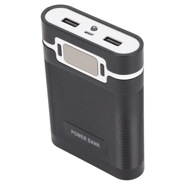 DIY Mobil 18650 Batteriladdare Powerbank 4 Batterier Kapacitetsbox Mikroingång 2 Vägs Laddning med LCD-display