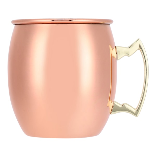Hem Bar Tillbehör, Moscow Mule Mugg Kopparpläterad Rostfritt Stål, Spegelpolerad Finish, Kallhållning i minst 2 timmar, Stor Kapacitet för