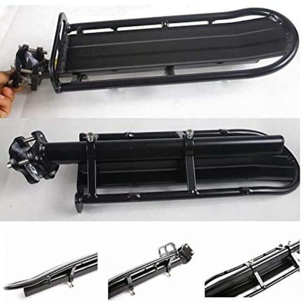 Högkvalitativ Utdragbar Cykelpakethållare, Justerbar Längd i Aluminiumlegering för Mountainbike & Landsvägscyklar, Hållbar Konstruktion med Snabbkoppling