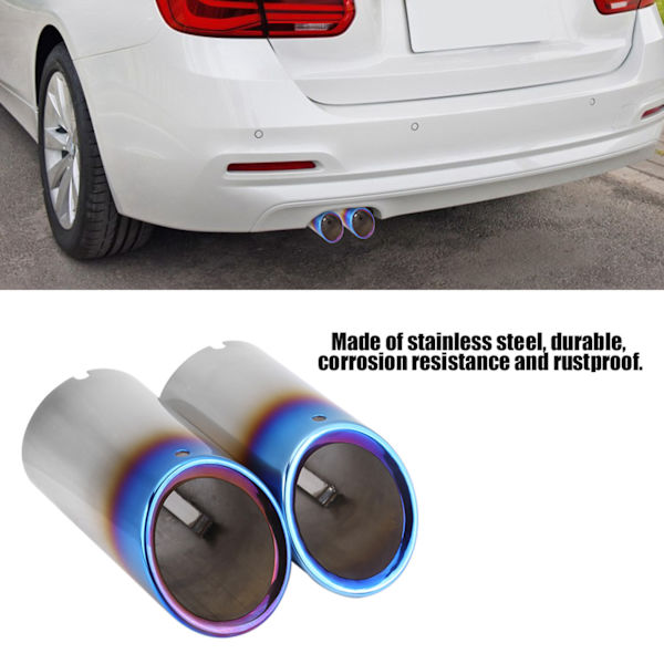 1 par eksosrørdemper spiss for E90 E92 E93 328i 325i 3-serie