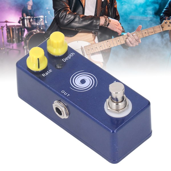 Multi Effekt Gitarpedal Aluminiumlegering Elektrisk Gitar Effektpedal för Uppträdande DC 9V 12mA