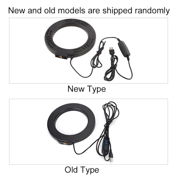 PULUZ PKT3032 Mobiltelefon Live Selfie Lampe 3 Farve Belysning Justerbar 40 LED Ring Fyldelys