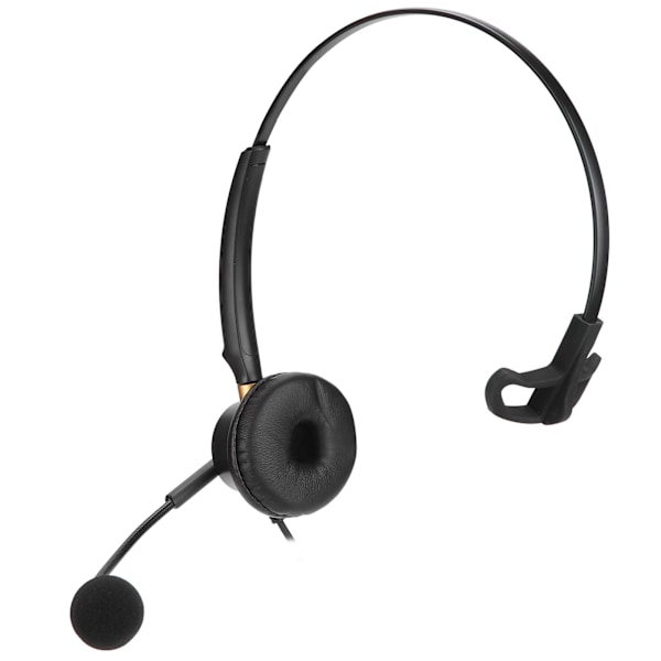 H600‑2.5 Telefonheadset 2.5mm Singel Öra Kundtjänst Hörlurar med Brusreducerande Mikrofon