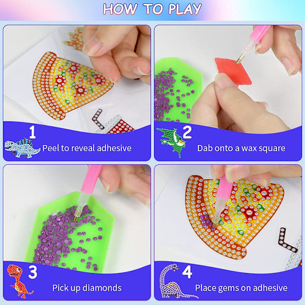 DIY 5D Diamantmålningssatser för vuxna barn, Broderi