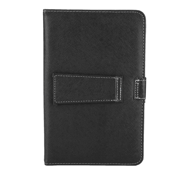 Universal trådløst Bluetooth-tastatur + etui til iOS/Android-telefoner (sort etui + touch-tastatur)