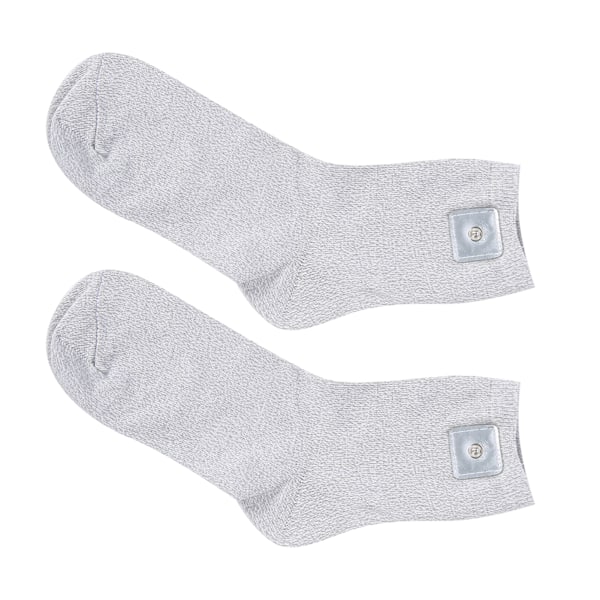 Silver Fiber Electrode Socks Therapy Conductive Massage Socks (PU Leather on Double Side)