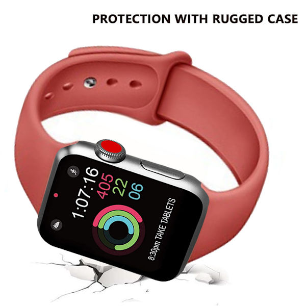 Sport Watch Band kompatibel med Watch 38-40mm Mjukt silikonersättningsband Sportband kompatibel med iWatch Series 5/4/3/2/1, S/M, M/L