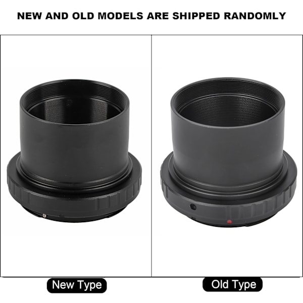 T2-EOS Metal Adapter Ring til 2-tommer Teleskop til Canon EOS Mount Kamera
