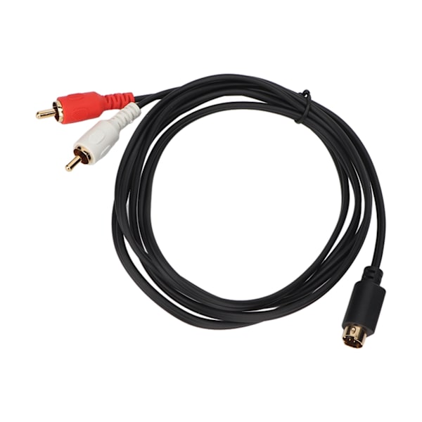 4-pin til 2 RCA-kabel 4-pin hann til 2RCA hann Y-splitter adapterkabel for DVD-spillere videokameraer dekoderbokser videospillere 4,9 fot