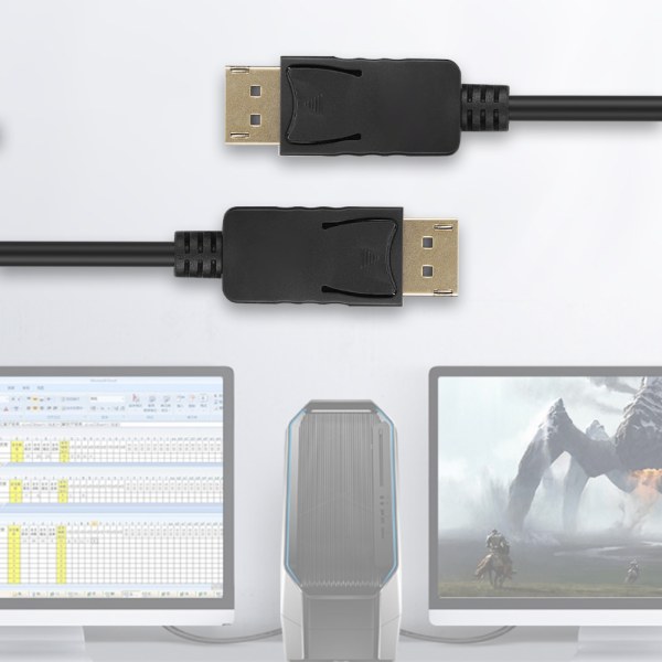 DisplayPort hane till DisplayPort hane adapterkabel DisplayPort anslutningskabel för bärbar dator stationär projektor