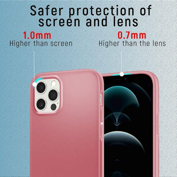 Ultratunt, Lätt, Mattsvart Skal, iPhone 15, 14, 13, 12, 11, XS, XR, 8, 7, Roséguld, iPhone 7 Plus, 8 Plus iPhone 7 Plus / 8 Plus