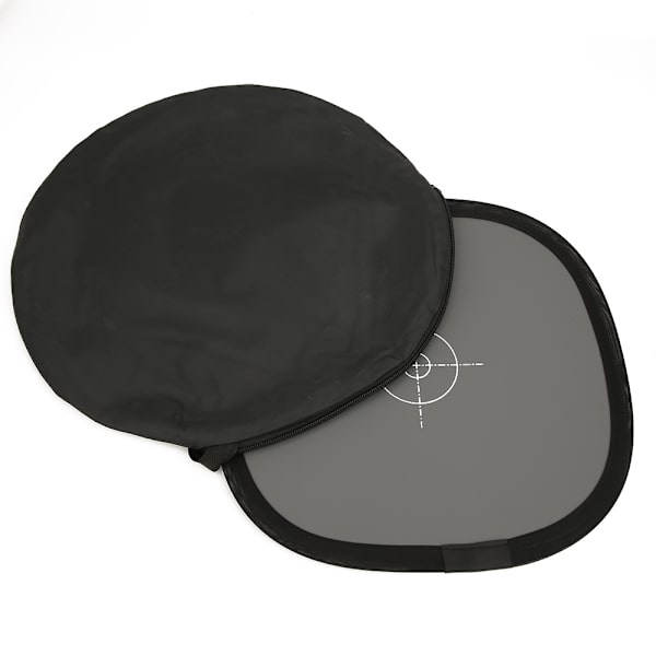 30cm Bärbar 18％ Grå Vit Balanseringskort Dubbla Sidor Fokuseringstavla Reflektorplatta för Digital SLR-kamera