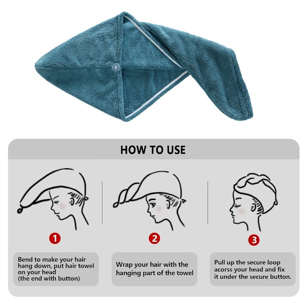 1 set handduk wrap bad dusch wrap handduk wrap mjuk lätt bad body wrap, med torr hår mössa（storlek stor）