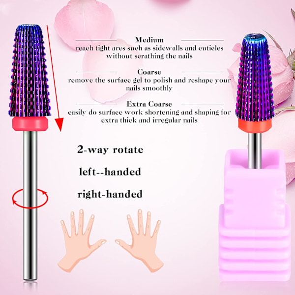3 st Nail Carbide 5 i 1 Bit