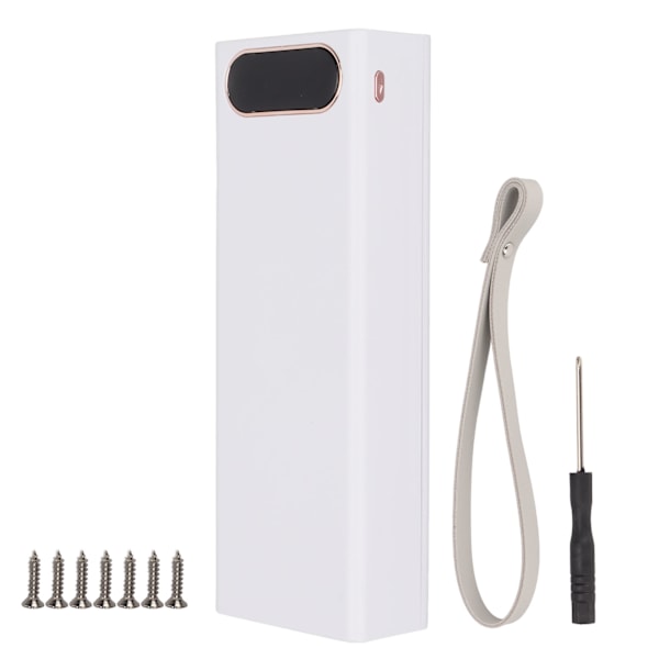 22,5W hurtiglading Power Bank-etuisett, avtakbart LCD-deksel, 20x18650 batteriboks, Power Bank-deksel