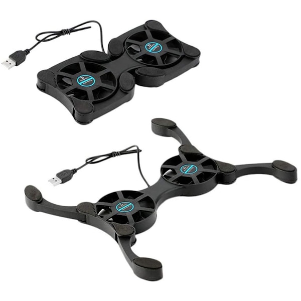 Mini Foldable USB Kjølevifte Octopus Notebook Cooler Kjøleplate Stativ Dobbel Vifter for Notebook Laptop