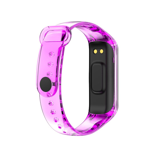 Ersättning klockarmband kompatibel med Samsung Galaxy Fit2 Mjukt genomskinligt TPU-färgarmband