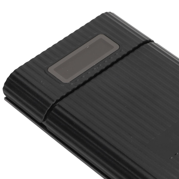 M09B 4x18650 Batterilagringsbox Micro Typ C Ingångsport Bärbar DIY Power Bank KitSvart