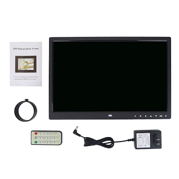Memory Showcase, Digital fotoram med touch, 15 tum Full HD IPS-skärm, Elegant svart, Premium ABS-konstruktion, Flera funktioner inklusive