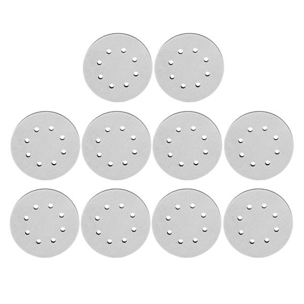 10 st 5-tums mjuka densitetsgränssnittsdynor ersättningsslipningssvampbufferkudde slipmaskinbufferdynor 8 hål