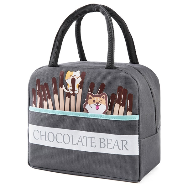 Cute Lunch Tote Bags Lunch Box Lunch Bag，Reusable Small Leakproof Cooler Lunch Box Bags for School Work Office Picnic or Travel