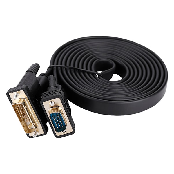 CableDeconn 1080P DVI 24+1 hane till VGA hane adapterkabel