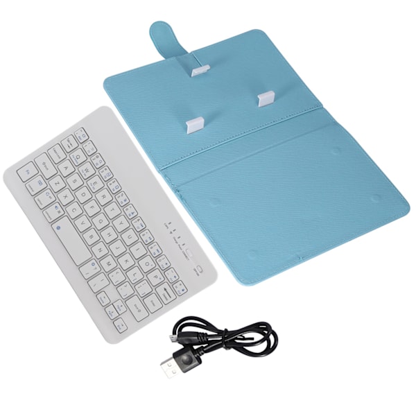 Universal trådløs Bluetooth-tastatur Flip Case Cover med stativ til iOS/Android-telefoner
