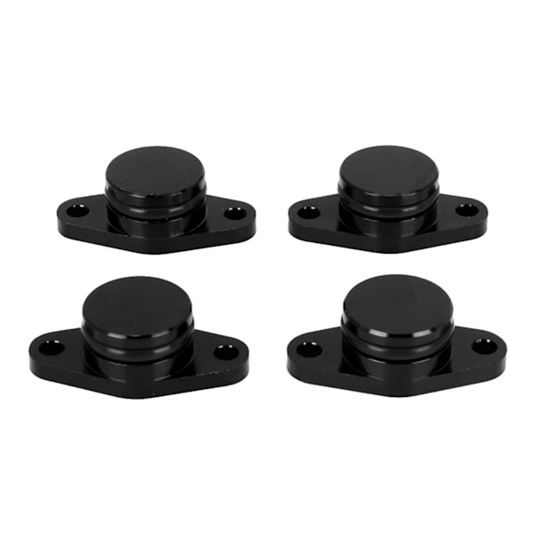 4x22mm Motorvirvelspjäll Radera Blanking Plug med Gummitätningar Passar för E46 320d/318d(Svart)
