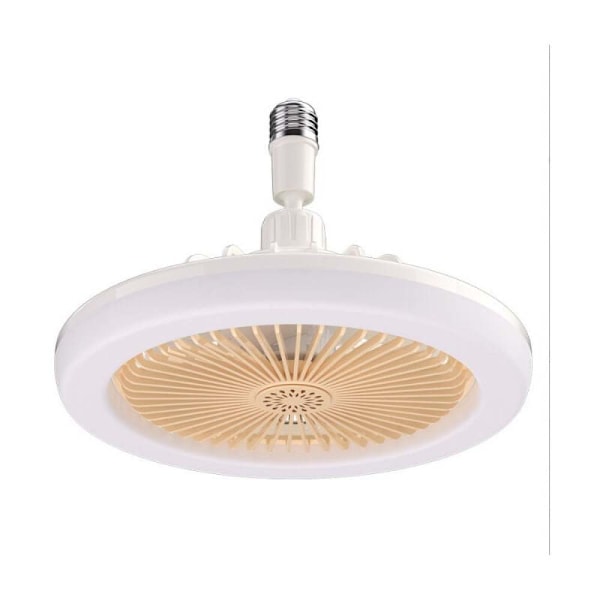 Mini Takfläkt, E26 Sockel Ultralätt Högteknologisk Design Naturlig Ljusförbättring Tyst Fläkt Dimbar Lampa för Vardagsrum, Sovrum, Matsal,