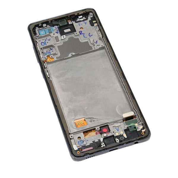 6,7 tommer organisk LED-skærm udskiftning med fingeraftrykssensor til Samsung Galaxy A72 5G 4G SM A725 SM A725M DS Sort