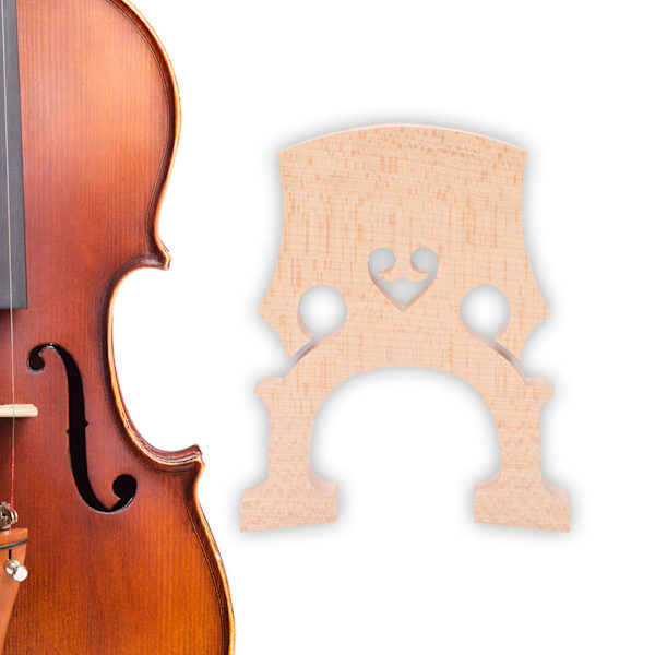 Lønnetre Cello Bro Reparasjonsdeler Instrument Tilbehør for 4/4 3/4 Celloer (4/4)