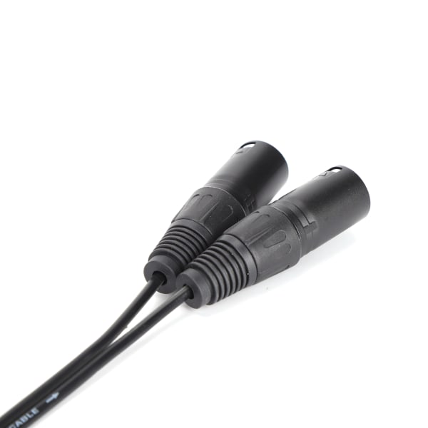 Mikrofonikaapeli 3,5 mm liitin kaksois-XLR-urosadapteriin