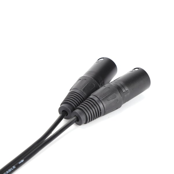 Mikrofonkabel 3,5 mm kontakt till Dual XLR hane adapter Interc