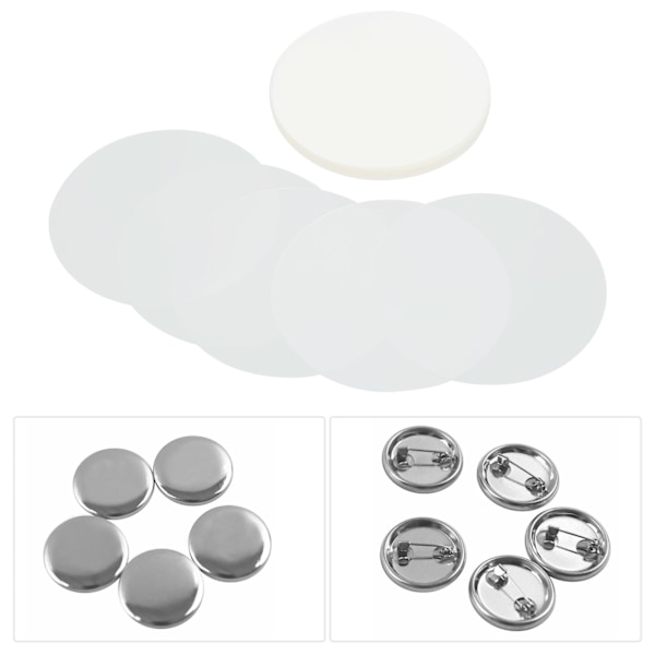 100 stk. badgefilm i PVC-materiale, mønsterbeskyttelse, bred anvendelse, transparent badgebeskyttelsesfilm 58MM