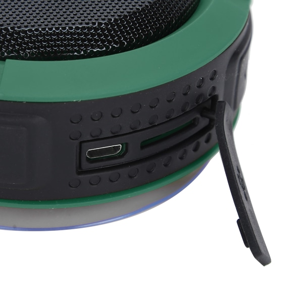 C6 Bluetooth-høyttaler med sugekopp-karabinkrok, vanntett mini-subwoofer for utendørsaktiviteter